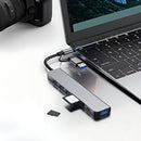 USB Hub / Razdelnik - USB / Type C - 8 vo 1 - Gray