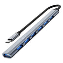 USB 3.0 Hub / Razdelnik - Type C - 7 vo 1 - Gray