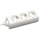 Prodolzen Kabel Bez Prekinuvac so 3 Priklucoci - 3x2.5mm² - White