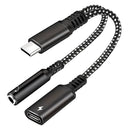 Type-C Razdelnik - Type-C Spliter za 3.5mm (AUX) i Polnenje - Black