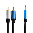 Audio Kabel - 3.5mm (AUX) vo RCA - Alfa - 3m - Metalni Konektori
