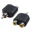 Audio adapter - 2 RCA zenski vo RCA masko