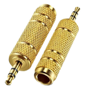 Audio adapter - 6.35mm vo 3.5mm Stereo - Gold