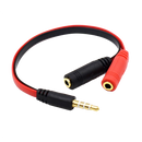 Audio adapter 3.5mm razdelnik za mikrofon i slusalki so kabel - Black