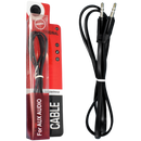 Audio kabel - AUX 3.5mm Anti Interference - 1 m. - Black