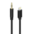 Audio adapter Lightning (iPhone) maski vo 3.5mm maski - Black - Eurostar