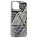 Maska za telefon Iphone 12 / 12 Pro - Abstract White / Silver