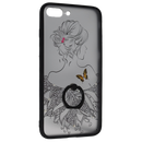 Maska za Telefon iPhone 7 Plus / 8 Plus - Butterfly - Clear/Black