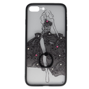 Maska za Telefon iPhone 7 Plus / 8 Plus - Girl in dress - Clear/Black