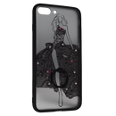 Maska za Telefon iPhone 7 Plus / 8 Plus - Girl in dress - Clear/Black