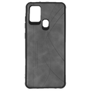 Maska za telefon Samsung Galaxy A21s - Leather Grey