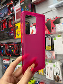 Maska za telefon Samsung S20 Ultra - Matte Clear Hot Pink