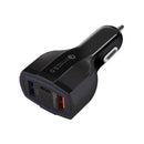 Polnac za vo Avtomobil - SY-KC368 - 35W - 7A - Quick Charge 3.0 - Type C - Black