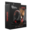 Gejmerski Slusalki - White Shark - Serval - Black / Red