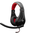 Gejmerski Slusalki - White Shark - Serval - Black / Red